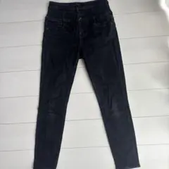 HI-WAIST BUTTON DENIM SKINNY L