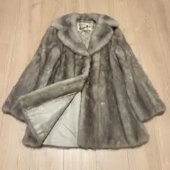 【希少】SILVER BLU シルバーブルー ファー ミンク 毛皮コート AG