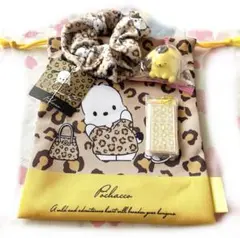 サンリオ　ポチャッコ＆ポムポムプリン　ボンボンミニチャーム他　4点セット♡