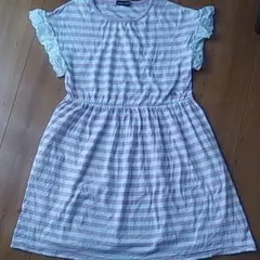 ベベ　ボーダー ワンピース　140