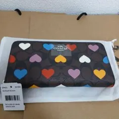 新品 COACH コーチ 長財布 C4537 レインボー ブラウン 新品未使 - メルカリ