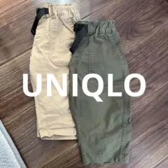 UNIQLOカーキ・ベージュ ハーフパンツ 2点セット