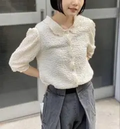 衿付きジャガードTeeのサムネイル