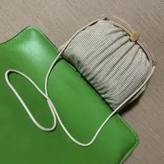 レトロ GLOMESH 金属メッシュ✧ ショルダーバッグヴィンテージ 古着 白