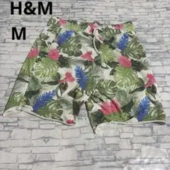 H&M ボタニカル柄 ショートパンツ ハーフパンツ メンズ Mのサムネイル