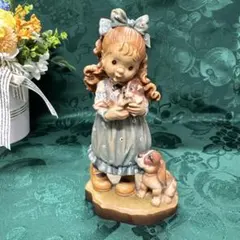 アンリ人形　サラ・ケイ　17㎝　サイン入り　　　【Helping Mother】 アンリ人形 ANRI サラ・ケイ 16㎝【Waiting for Mother】 - メルカリ