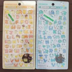 【新品・正規品】ボンボンドロップシール　サンリオ　文字　ポチャッコ　ポムプリ