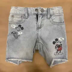 baby gap Disney デニム　ショートパンツ18-24month 90