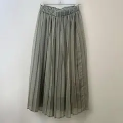 シアーカラープリーツスカート　GLOBAL WORK 中古品