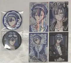 にじさんじ 小柳ロウ ぎゃうるふ チェキ風カード 缶バッジ