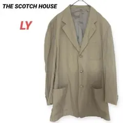 美品　ザスコッチハウス　テーラードジャケット　ジャケット　羽織り　ベージュ　茶色