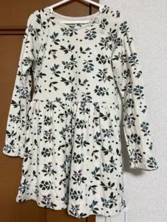 PETIT BATEAU 花柄 長袖ワンピース 116cm