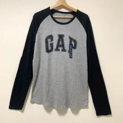 新品　GAP ビッグロゴ　ラグランスリーブロンT Tシャツ　XLのサムネイル