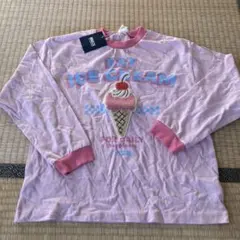 ブリーズ新品値札つき！アイスクリーム刺繍 長袖カットソー 140