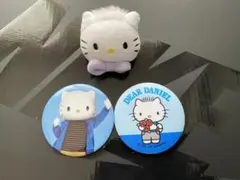 ハローキティ　ディアダニエル　ぬいぐるみ　缶バッジ　サンリオ