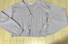 薄いピンク ボタン付きニットカーディガン　INGNI