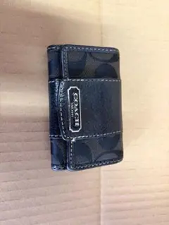 COACH ブラック キーケース モノグラム