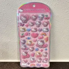 ハローキティ コットンパフィーシール コットンパフィシール サンリオ レオパード