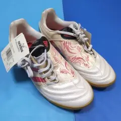adidas サッカーシューズ 室内用 ホワイト/レッド