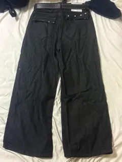 Archive black denim ベルト付き y2k