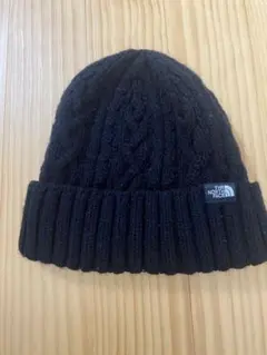 THE NORTH FACE 黒 ニット帽 ケーブル編み