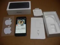 iPhone7 128GB Black、 箱・イヤフォン付き