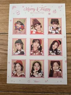 TWICE Merry & Happy シール　ポストカード