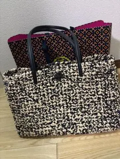 TORY BURCH かごバッグ トートバッグ　ラフィアのサムネイル