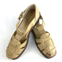 新品 Au BANNISTER グルカサンダル ベージュ 39 おしゃれ 女性のサムネイル