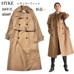 【新品未使用】24年 HYKE ハイク トレンチコート S レギュラーフィット