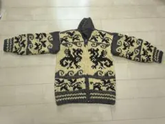 ハルヒロ様用　カナダ製　IGLOOイグルー　カウチンニット 肉厚　サイズ40 L