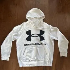 UNDER ARMOUR パーカー ホワイト XL