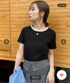 【FRAY I.D×pierre cardin】フライスコンパクトTシャツのサムネイル