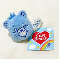 ケアベア リングつきマスコット ぬいぐるみ　ブルー 未使用品