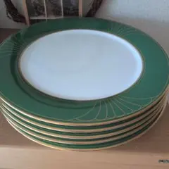 廃盤Noritake　 最高級プレート 5枚セット 金彩 グリーン29.5cm 廃盤Noritake 最高級プレート 5枚セット 金彩 グリーン29.5cm - メルカリ