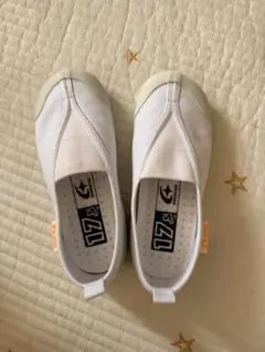 上履き キャロット ムーンスター キッズ 子供 靴 17.5cm ホワイト