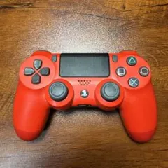 赤 ワイヤレスコントローラー PS4
