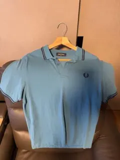 fredperry ニットポロシャツ 水色 メンズ Mサイズ イタリア製 fredperry ニットポロシャツ 水色 メンズ Mサイズ イタリア製 - メルカリ