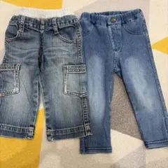 デニムパンツセット 80.90サイズ