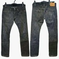 marka S01XX セルビッジ 赤耳 W28 ストレッチ スリム スキニーのサムネイル