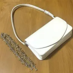 【美品】4℃ ハンドバッグ　ショルダーバッグ　3way アイボリー系