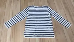 無印　MUJI キッズ　ボーダー長袖Tシャツ 120cm