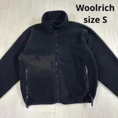 Woolrich 黒 フリースジャケット ジップアップ　フェード