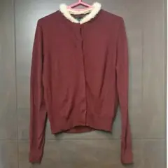 【美品】ジルスチュアート ファー付きカーディガン