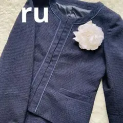 ruアールユー スカートスーツ 36S ネイビー ママスーツ 入学式 卒業式