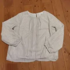 ハニーズ　ハニぽか　あったか裏地ブラウス　ストライプ