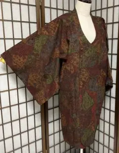 C999正絹　冬用　ビロード　輪奈コート　極美品　着物