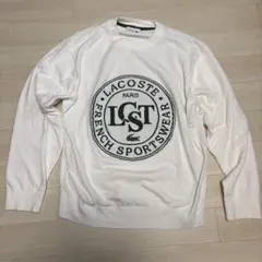LACOSTE ホワイト ニットセーター US L