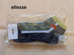 ellesse ソックス　23〜25cm ネイビー×ライムのサムネイル