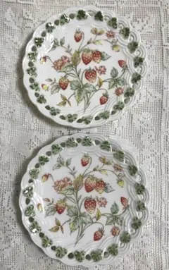 お値下げ‼️いちごの小皿プレート2枚セット